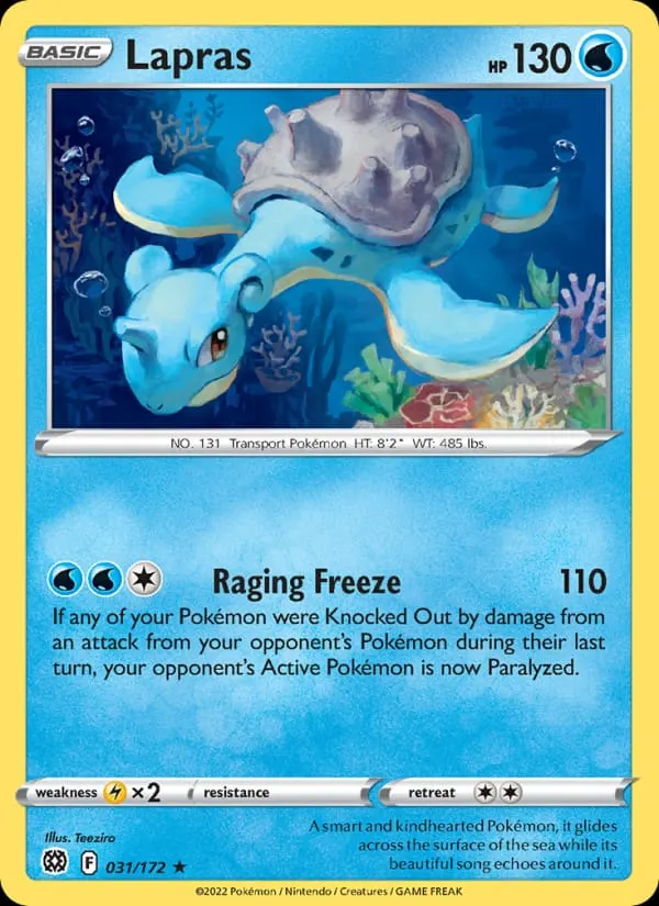 Lapras card photo