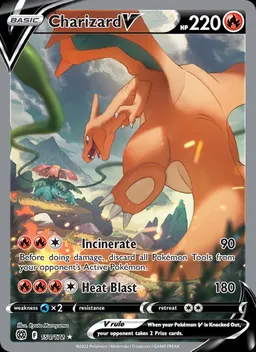 Charizard V card scan