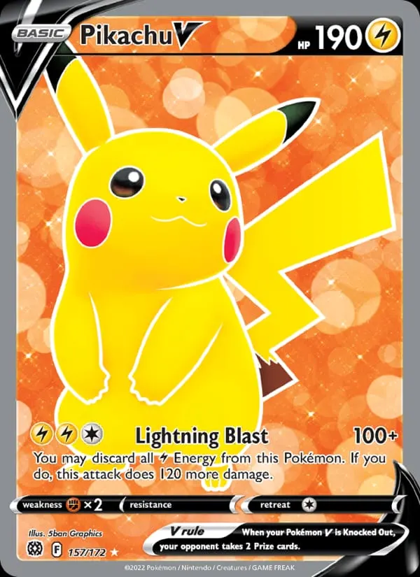 Pikachu V card photo