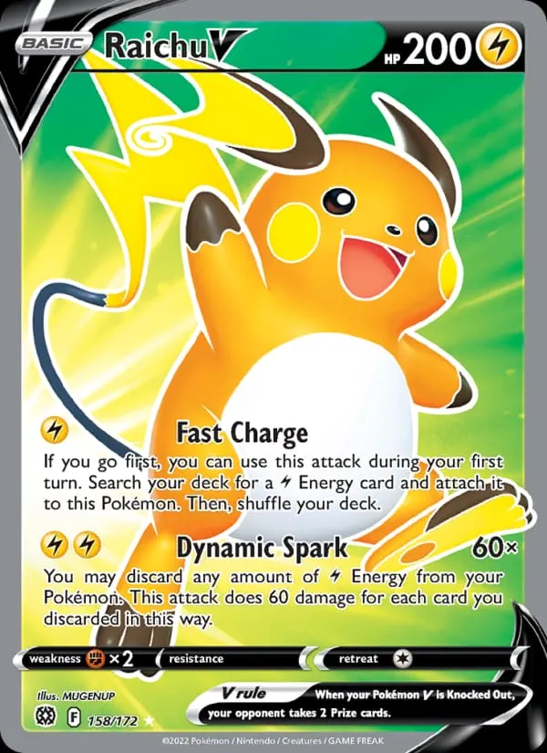 Raichu V card photo