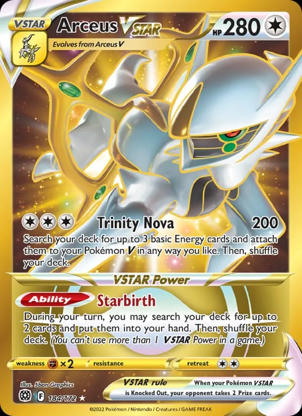 Arceus VSTAR card photo