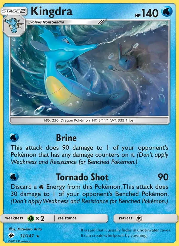Kingdra #31, Sun & Moon - Burning Shadows