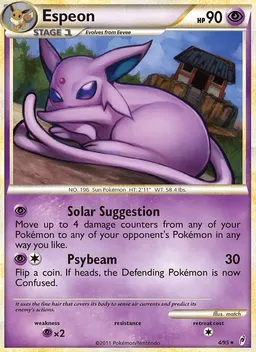 Espeon card photo