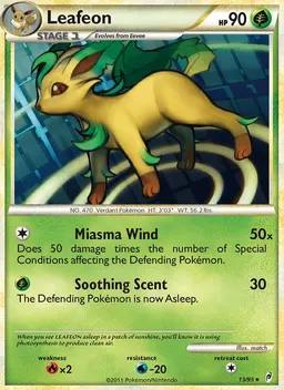 Leafeon card photo