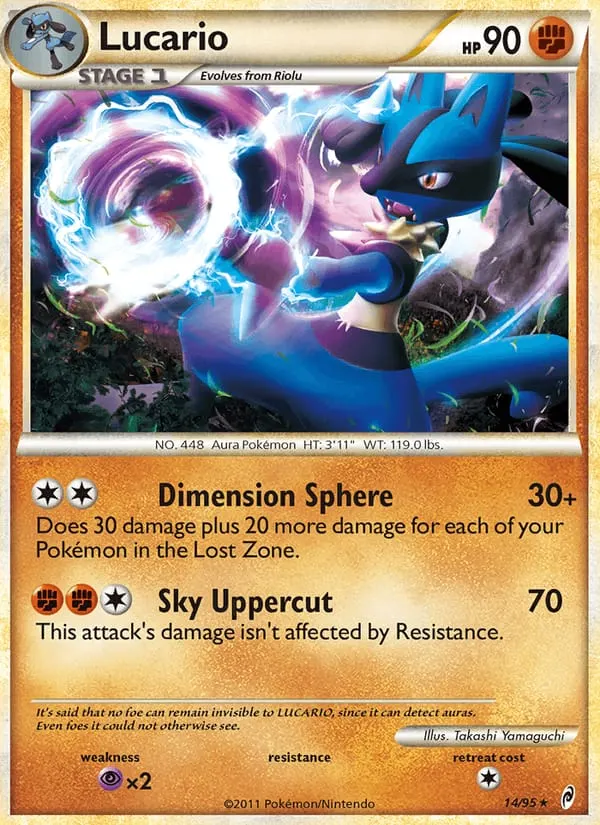 Lucario card photo
