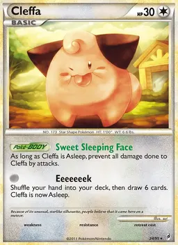 Cleffa card photo