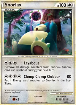 Snorlax card photo