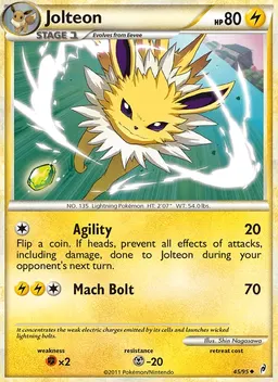 Jolteon card photo