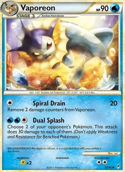 Vaporeon card photo