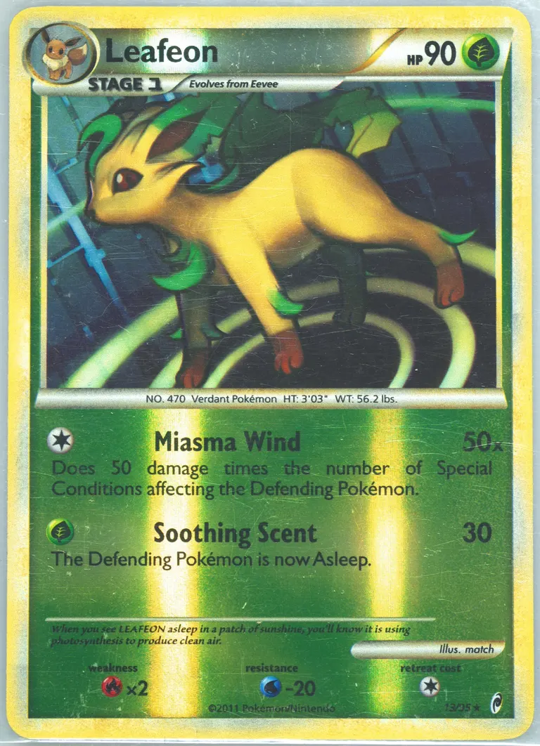 Leafeon card photo