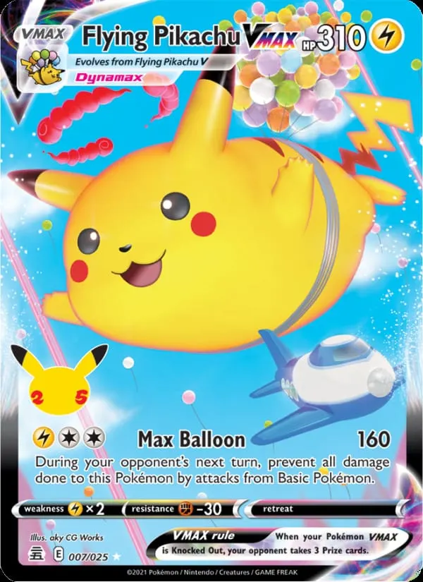 Flying Pikachu VMAX card photo