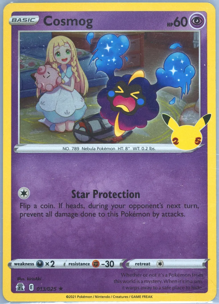 Cosmog card photo
