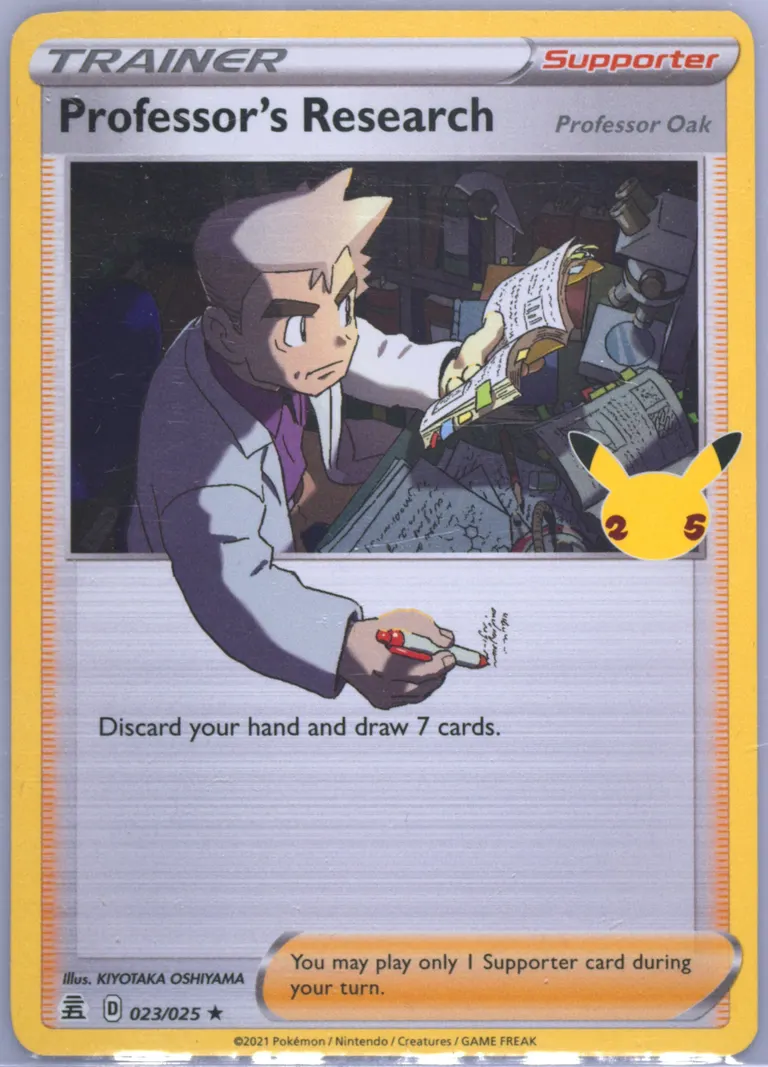 Professor's Research (Professor Oak) card photo