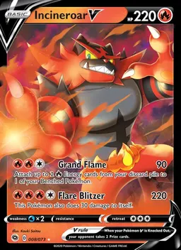 Incineroar V card photo