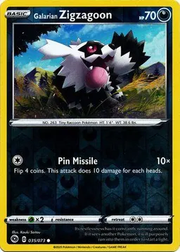 Galarian Zigzagoon #35