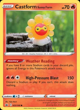 Castform Sunny Form #22