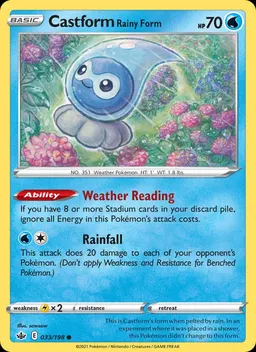 Castform Rainy Form #33