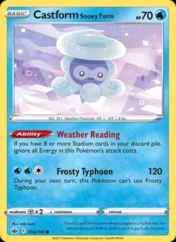 Castform Snowy Form #34