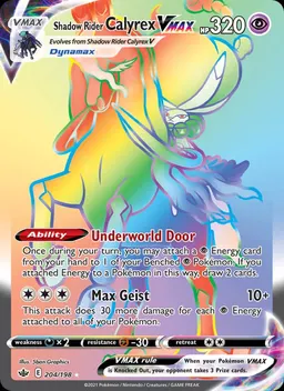 Shadow Rider Calyrex VMAX #204