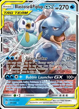 Blastoise & Piplup GX card photo