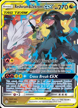 Reshiram & Zekrom GX card photo