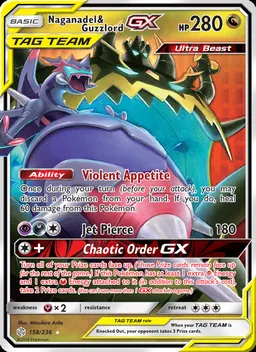 Naganadel & Guzzlord GX #158
