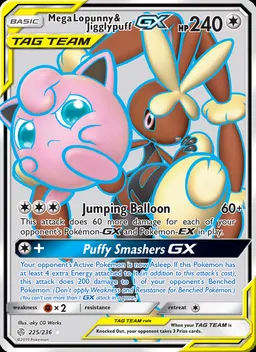 Mega Lopunny & Jigglypuff GX #225