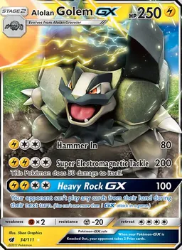 Alolan Golem GX #34