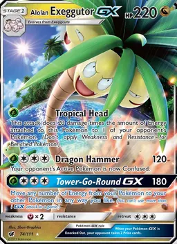 Alolan Exeggutor GX #74