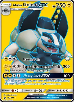 Alolan Golem GX #102