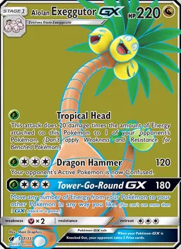 Alolan Exeggutor GX #107
