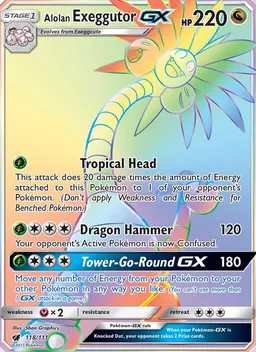 Alolan Exeggutor GX card photo