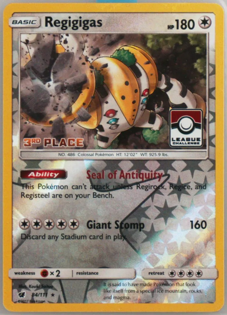 Regigigas #84, Sun & Moon - Crimson Invasion