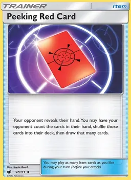 Peeking Red Card #97