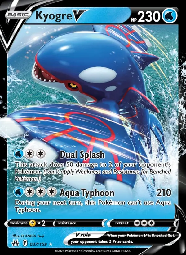 Kyogre V card photo
