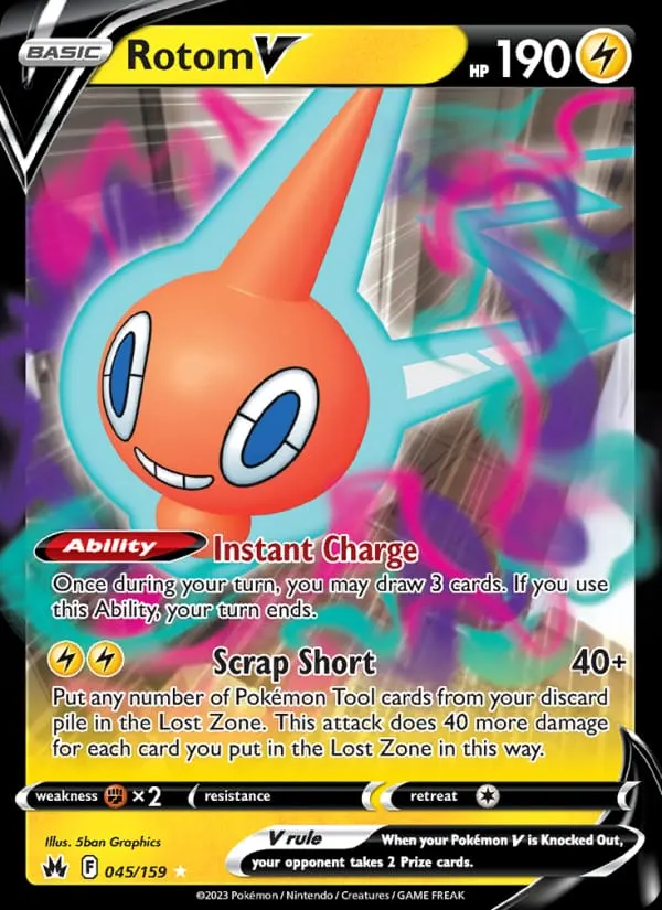 Rotom V card photo