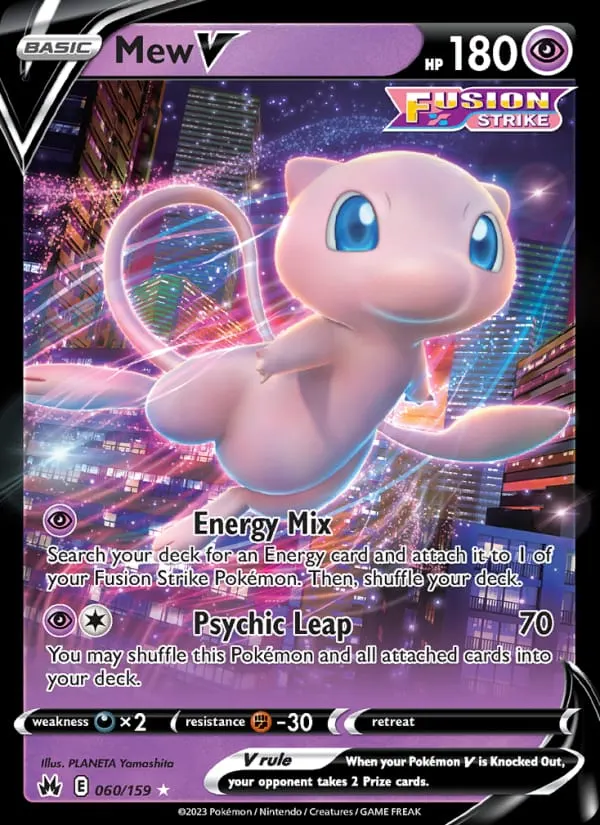 Mew V card photo