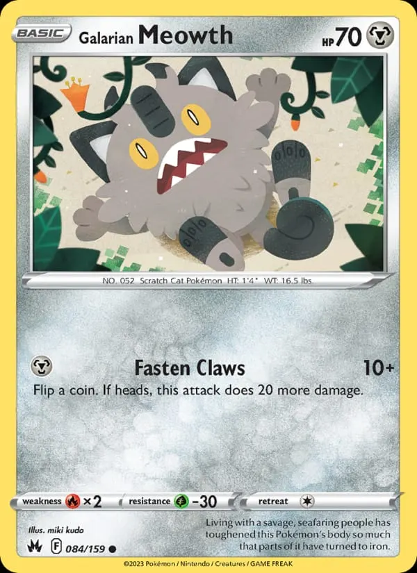 Galarian Meowth card photo