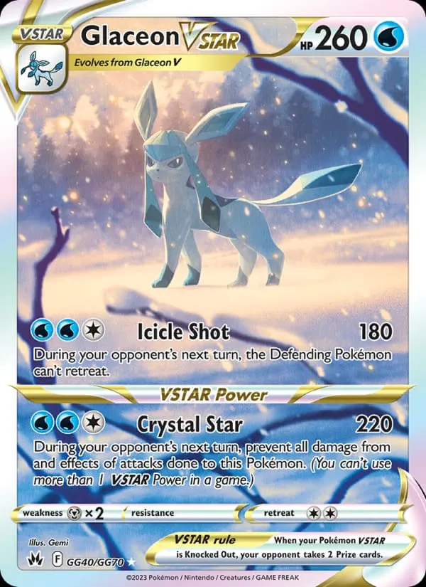 Glaceon VSTAR card photo
