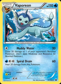 Vaporeon card photo