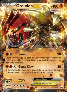 Groudon-EX card photo
