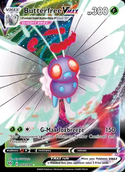 Butterfree VMAX card photo
