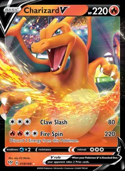 Charizard V card photo