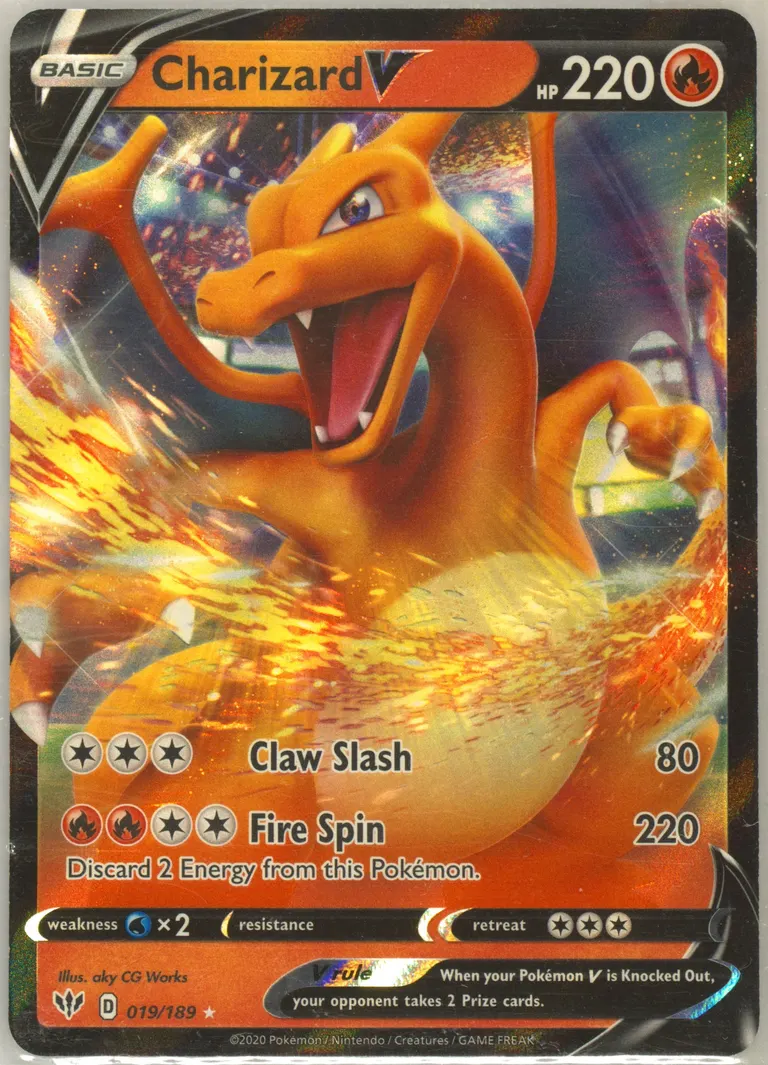 Charizard V card photo