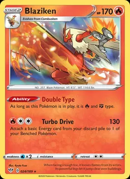 Blaziken card photo