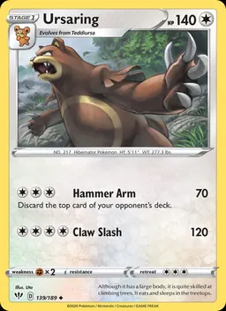 Ursaring card photo