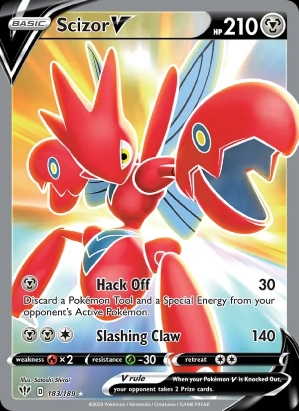 Scizor V card photo