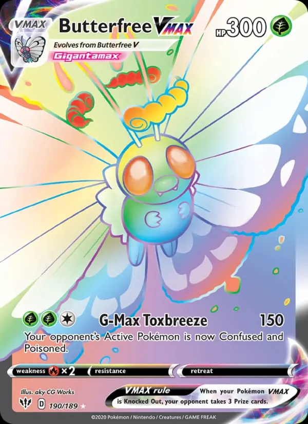 Butterfree VMAX card photo