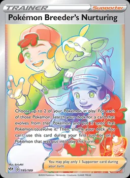 Pokémon Breeder's Nurturing card photo