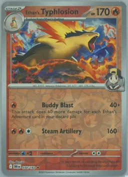 Ethan's Typhlosion card photo